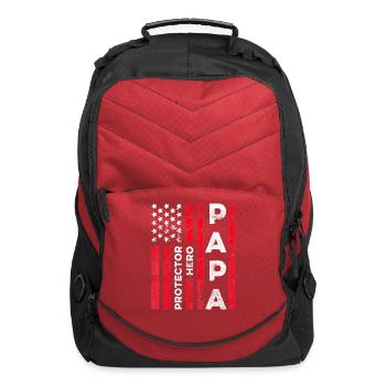 Papa Protector Hero - Computer Backpack - red - Front
