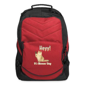 Meow international cat day 2022 - Computer Backpack - red - Front