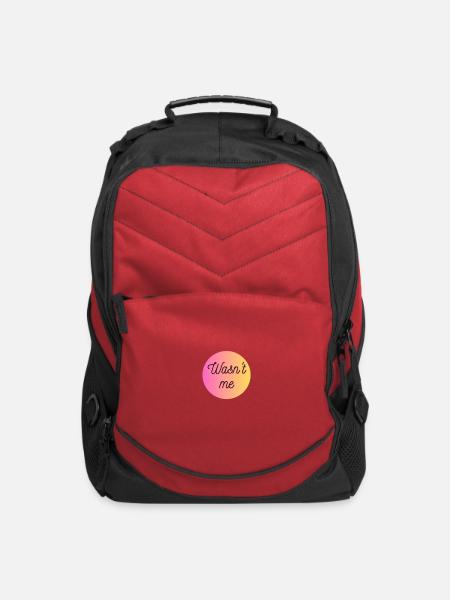 Wasn't me - Computer Backpack - red