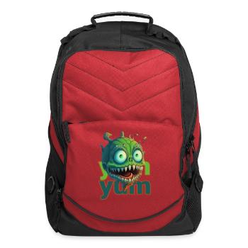 Curious Undead - Intriguing Zombie Head Artwork - Computer Backpack - red - Front