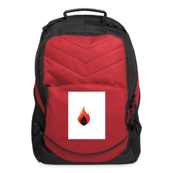 Vivid Flame Abstract Design - Computer Backpack - red - Front