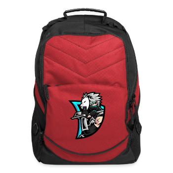 Masked Horse Rider Neon Blade - Computer Backpack - red - Front