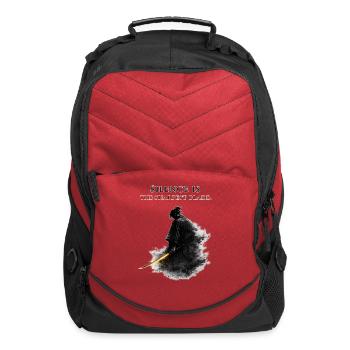 Silence Is The Sharpest Blade - Samurai Warrior - Computer Backpack - red - Front