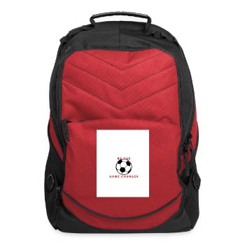 Be The Game Changer Soccer Logo - Computer Backpack - red - Front