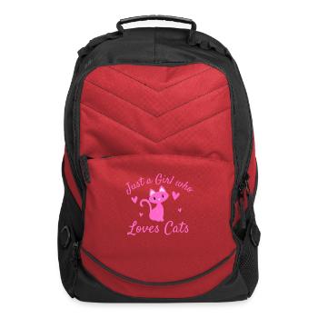 Just a Girl Who Loves Cats - Computer Backpack - red - Front