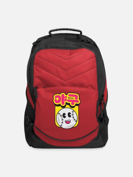 Baseball Mascot Pop Art - Computer Backpack - red