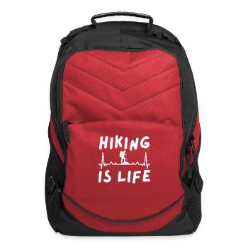Hiking is Life - Computer Backpack - red - Front