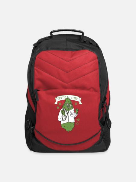 Critical Cure - Computer Backpack - red