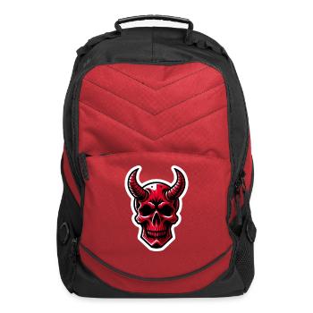 Devil's Gambit: Horned Skull - Computer Backpack - red - Front