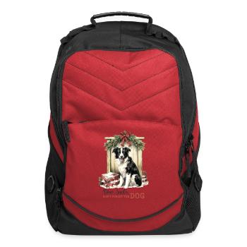 Christmas Farm, Merry Christmas - Computer Backpack - red - Front