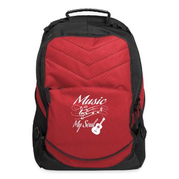 Music Is My Soul Guitar Lower Classic - Computer Backpack - red - Front