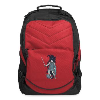 Neon Spartan Warrior with Aether Blade - Computer Backpack - red - Front