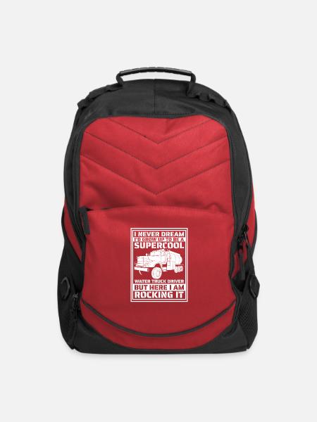 Truck Driver Water Truck Driver - Computer Backpack - red