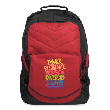 Power Resilience Inclusion Diversity Equality - Computer Backpack - red - Front