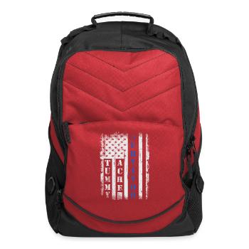 Tummy Ache Survivor Us Flag Stomachache Ibs Funny - Computer Backpack - red - Front