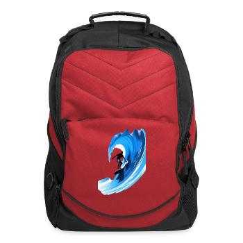 riding on the sea - Computer Backpack - red - Front