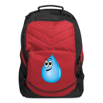 water drop - Computer Backpack - red - Front