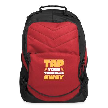 Tap Your Troubles Away Tap Dance Tap Dancer - Computer Backpack - red - Front