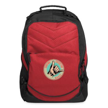Surfing Hand Catch the Waves - Computer Backpack - red - Front