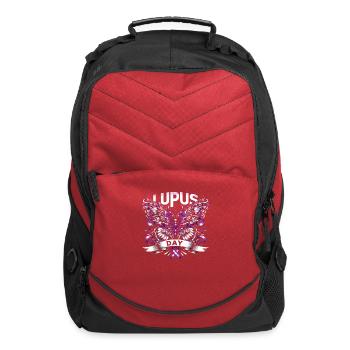 Lupus Awareness Butterfly Support Day - Computer Backpack - red - Front