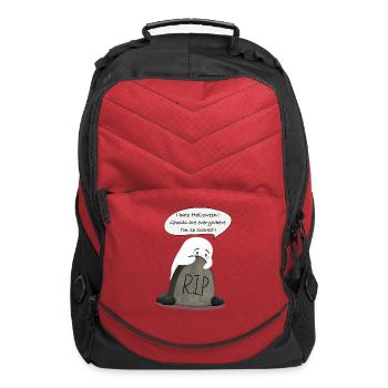 Introvert ghost hate Halloween - Computer Backpack - red - Front