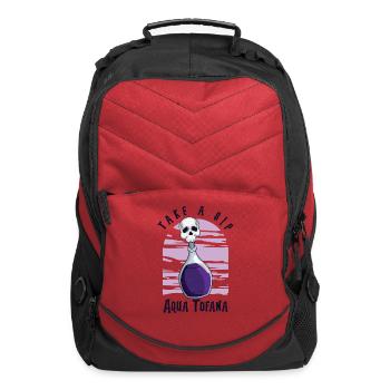 Aqua Tofana Skull Poison Bottle Conspiracy - Computer Backpack - red - Front