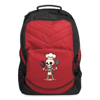 Skeleton Chef Grillmaster - Computer Backpack - red - Front