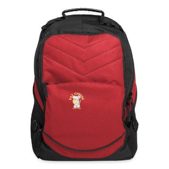eat cheese and sin - Computer Backpack - red - Front