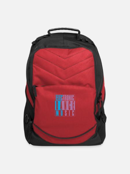 Electronic Dance Music - Computer Backpack - red