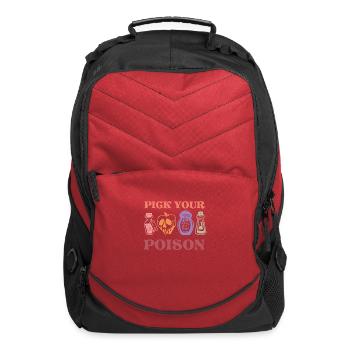 Pick your poison - Computer Backpack - red - Front