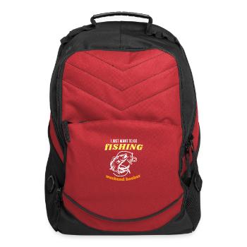 Fishing Lifestyle weekend hooker - Computer Backpack - red - Front