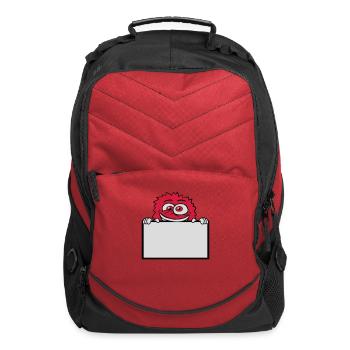 sign show insane monster - Computer Backpack - red - Front