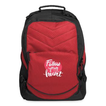 Follow Your Heart - Computer Backpack - red - Front
