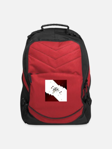 Happy NEW YEAR maroon - Computer Backpack - red