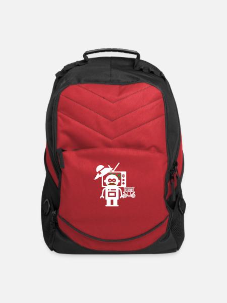 Strange Visitor(White) - Computer Backpack - red