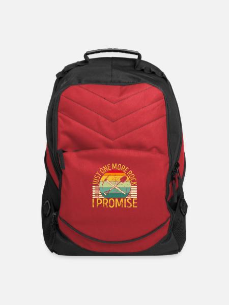 Just One More Rock I Promise Geology - Computer Backpack - red