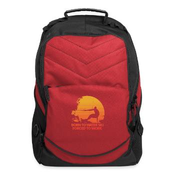 Retro Water Skiing Water Sports Lover - Computer Backpack - red - Front
