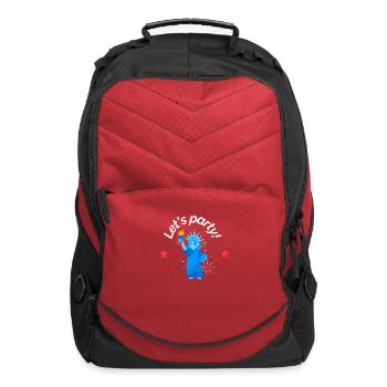 america 4th of july: Let s party - Computer Backpack - red - Front