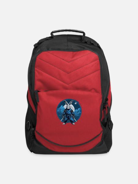 Ninjabbit Moonrise: Stealth and Lunar Style - Computer Backpack - red