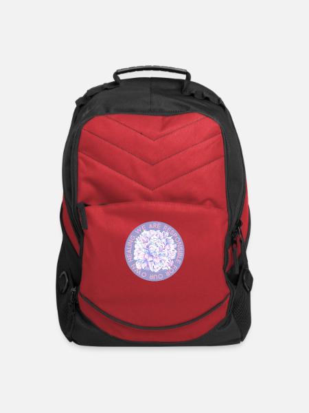 We Are Responsible For Our Own Healing - Computer Backpack - red