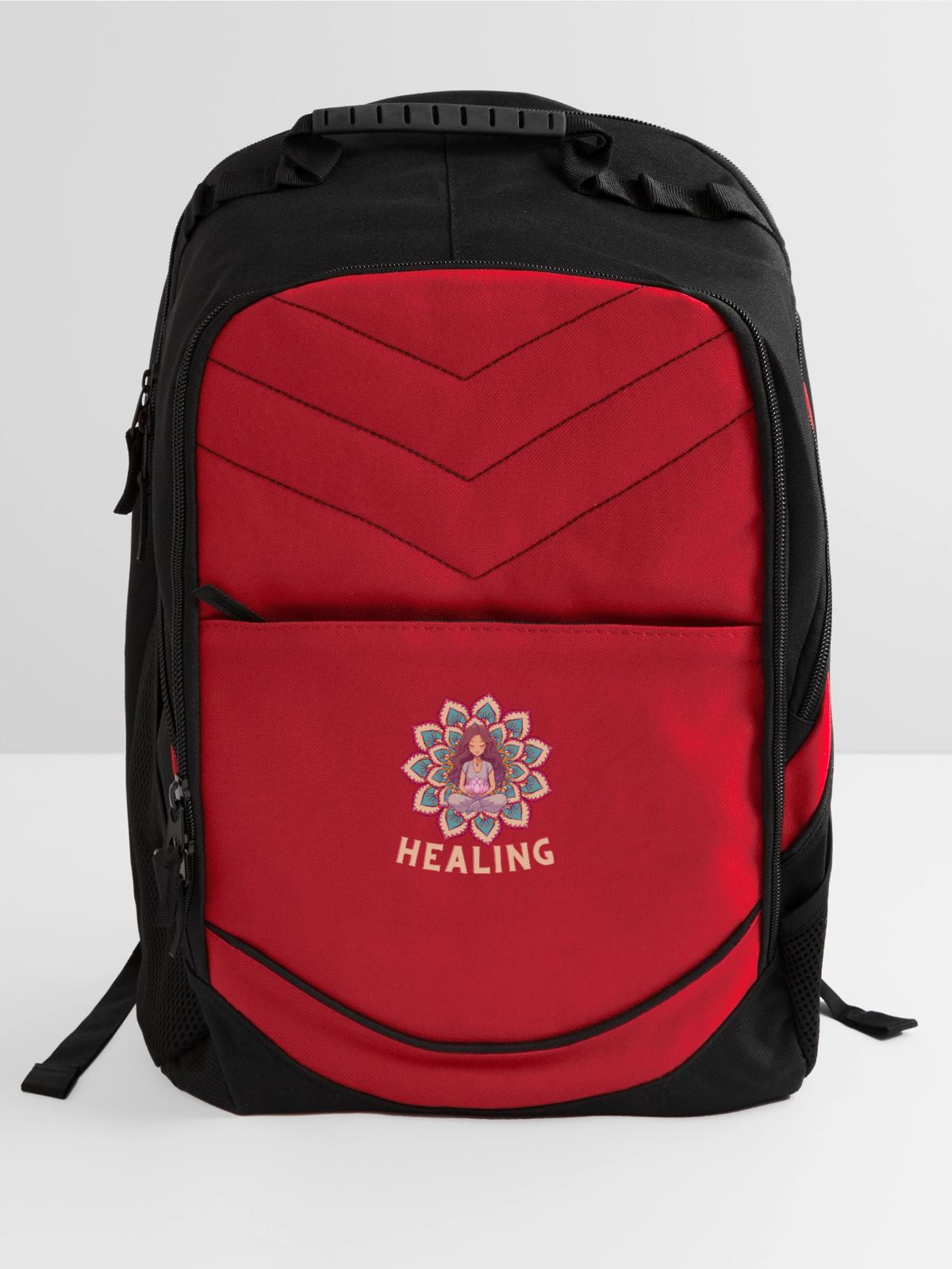 energy healing | Healing - Computer Backpack - red - Front