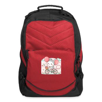 Rats on bicycles - Computer Backpack - red - Front