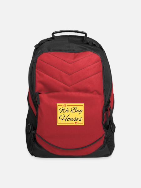 We Buy Houses Real Estate Investor, Home Buyer - Computer Backpack - red
