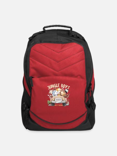 Unisex Organic T-shirt - Computer Backpack - red