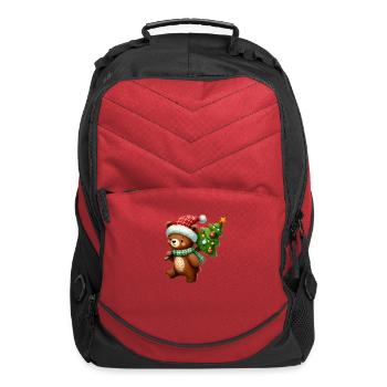 Merry Christmas, Christmas Retro - Computer Backpack - red - Front