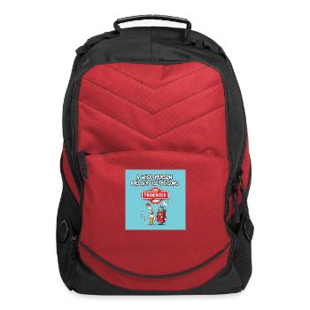 ‏Wise Choice: No Poisons ‏ * Say No to Toxins (Car - Computer Backpack - red - Front
