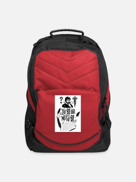 To Be or Not To Be - Computer Backpack - red
