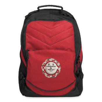 kindness_is_policy_-1- - Computer Backpack - red - Front