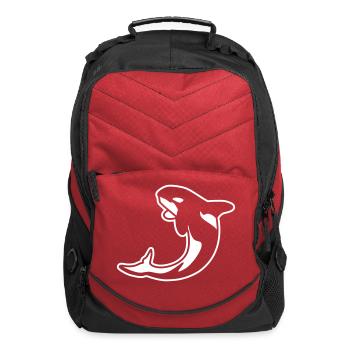 Orca Save the Whales Ocean Animal - Computer Backpack - red - Front