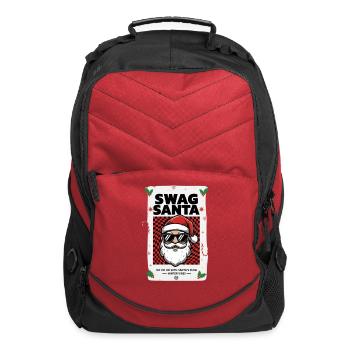 Swag Santa Checkered Christmas - Computer Backpack - red - Front